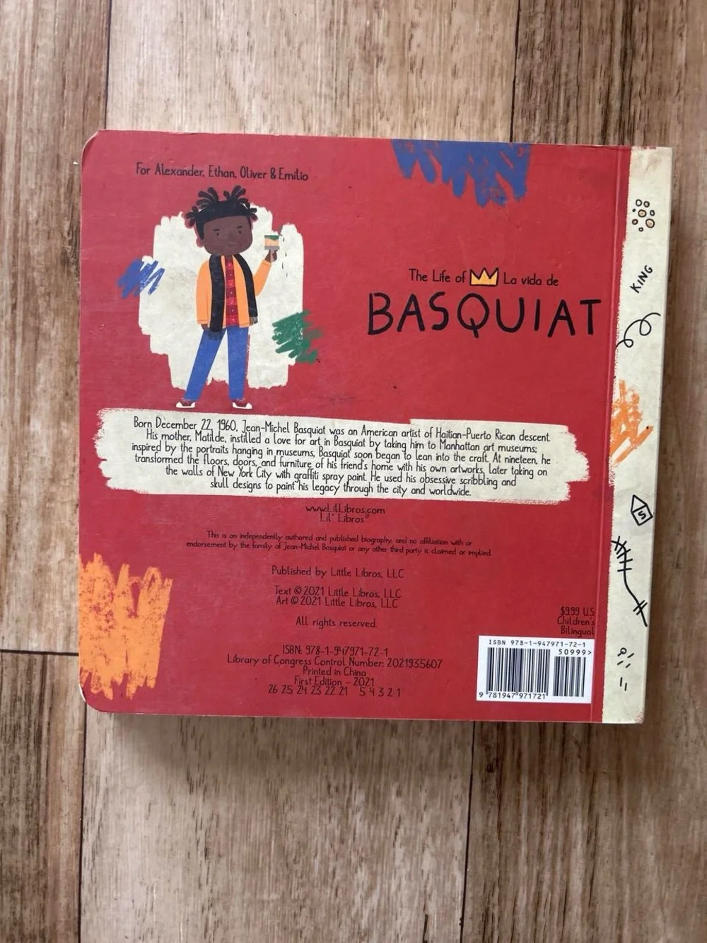📚 The Life of Basquiat Bilingual Picture Book - Hardcover